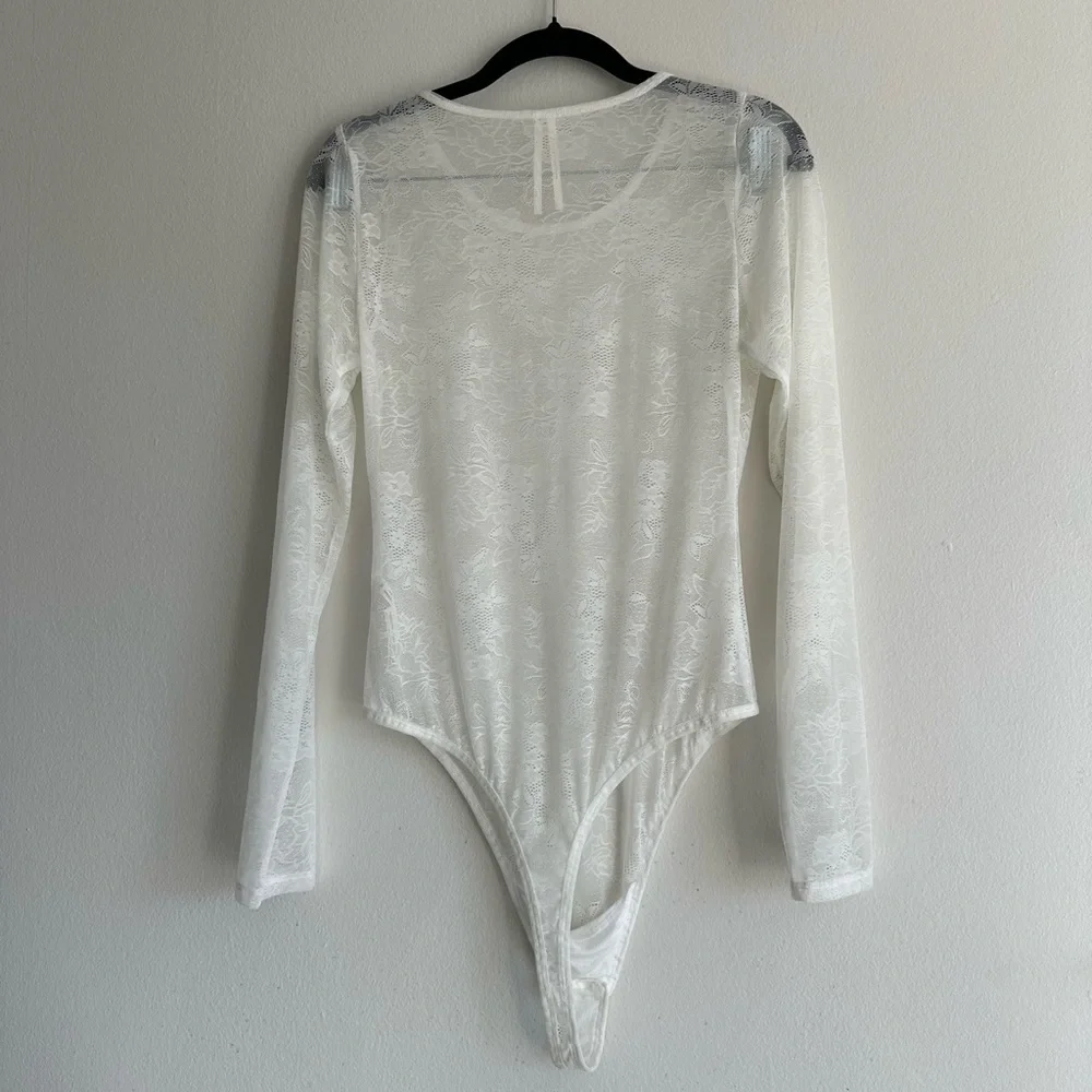 Anthropologie Harlowe Lace Bodysuit
